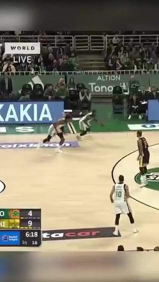 湖人舊將字母弟在歐洲打的挺瘋啊，有點(diǎn)字母哥在NBA的畫(huà)風(fēng)了