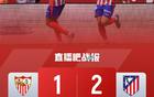 馬競2-1塞維利亞，小蜘蛛巴里奧斯補時絕殺，落后榜首7分。